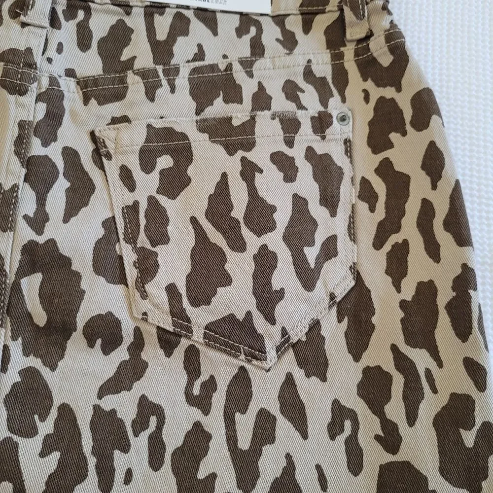 Kensie Jeans👖 Vintage Luxe Leopard🐆 Print Mini Skirt - NWT - Picture 14 of 16